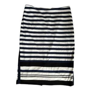 White House Black Market Striped Pencil Skirt sz 8,#18